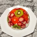 ともこキッチン's cooksnap of when they made フルーツドームレアチーズのズコットケーキ.