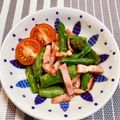 悠愛らぶ☆'s cooksnap of when they made 厚切りベーコンとアスパラの炒めもの☆.