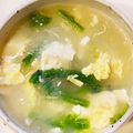 うーちゃん：）'s cooksnap of when they made 簡単！法蓮草玉子の春雨スープ.