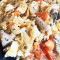 67luna's cooksnap of when they made 和ご飯✿さば缶トマトの玉子とじ丼.