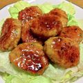 55才のおじさん's cooksnap of when they made 大葉入り照り焼き鶏つくね【冷凍作り置き】.