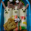 miwagon415's cooksnap of when they made 白クマちゃんのロールサンド❤簡単キャラ弁.