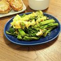 ハチワレねこ's cooksnap of when they made ✿菜の花と ふわふわ卵のコンソメバター✿.