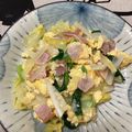 おはなすき's cooksnap of when they made 白菜とベーコン、たまごの炒め物.