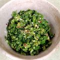 Moggieneko's cooksnap of when they made ラディッシュの葉のごま油炒め.