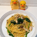 kunyama's cooksnap of when they made 簡単☆ほうれん草としめじの和風パスタ.