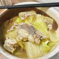 SAORI0416's cooksnap of when they made Ｗスープ!?で醤油ちゃんこ鍋のだし.