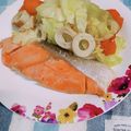 かわゆう1211's cooksnap of when they made ◉鮭と春キャベツの煮物.