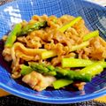 t0mt0mt0m's cooksnap of when they made 豚肉とアスパラガスのカレー炒め.