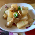 ladyoscar's cooksnap of when they made めんつゆで簡単☆厚揚げと大根の煮物.