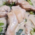 いくぽぽぽん's cooksnap of when they made 鶏肉と青梗菜の味噌ミルク煮.