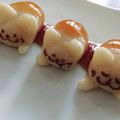 tatamamama's cooksnap of when they made 猫のみたらし団子『みたらしにゃんこ』.