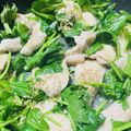 まゆたんだよ's cooksnap of when they made 水菜と鶏胸肉の塩麹炒め.