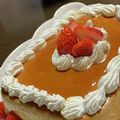 だぶるす♡'s cooksnap of when they made バレンタイン♡二層に分かれるプリンケーキ.