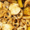 やえまりも's cooksnap of when they made 蓮根とさつま芋と鶏胸肉の甘酢炒め.
