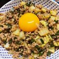 ma616y's cooksnap of when they made 【ズボラ飯】餃子の味だ！簡単ニラ丼。.