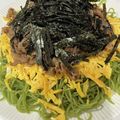 y_uu's cooksnap of when they made 山口名物 自家製みりんつゆ お家瓦そば！.