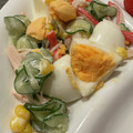 tifa2chan's cooksnap of when they made カニかまときゅうりと卵のサラダ.