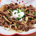 もにゃっこ's cooksnap of when they made たっぷりきのこと牛肉の和風煮込み.