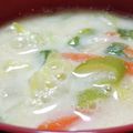 あゆたっくん's cooksnap of when they made 白菜たっぷり★豆乳入り味噌汁☆.