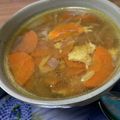 ゆうまり5448's cooksnap of when they made ランチに＊ 玉ねぎ 人参 卵の スープ♪.