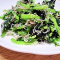 ☆☆ぽったんたん☆☆'s cooksnap of when they made レンジで簡単☆小松菜とおじゃこのごま油味.