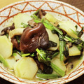 さちへ♪'s cooksnap of when they made ポテトとほうれん草のにんにくバター炒め.