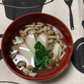 おはなすき's cooksnap of when they made 舞茸とかまぼこのお吸い物.