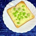 ふたごゆき's cooksnap of when they made 簡単！しらすと枝豆のマヨチーズトースト☆.