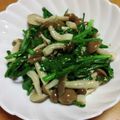 55才のおじさん's cooksnap of when they made しめじとニラのナムル.