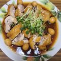 marimomori's cooksnap of when they made 鶏もも肉の【チャーシュー＆味玉】.