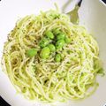 くろくまのすけ's cooksnap of when they made 超簡単！「枝豆のクリームパスタ」.