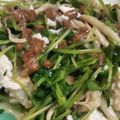 いさみょば's cooksnap of when they made 豆苗とキノコのねばねば豆腐サラダ.