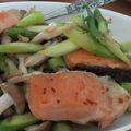 こぼく's cooksnap of when they made 鮭とアスパラのバター醤油炒め♪.