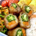 __おもち's cooksnap of when they made タレがうまい♡おくらと人参の豚バラ肉巻き.