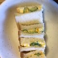 かりん母's cooksnap of when they made 我が家のキュウリ入りたまごサンド.