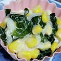 cyobindish's cooksnap of when they made ワカメとコーン玉ねぎの辛子マヨサラダ.