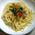 Ｒｔａｎ's cooksnap of when they made 野沢菜としらすの和パスタ～>゜)))彡.