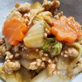 mo＊mo's cooksnap of when they made ☆白菜と豚挽き肉としめじのカレー炒め☆.