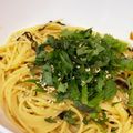 ゆりゆり2's cooksnap of when they made 大葉たっぷり塩昆布バターパスタ.