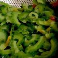 MULA's cooksnap of when they made 塩と砂糖でゴーヤの苦味抜き.