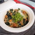 バカリャウ's cooksnap of when they made なめこと卵のオートミール雑炊.