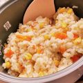 こずっぺ's cooksnap of when they made 簡単♪にんじんとコーンの炊き込みご飯.