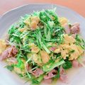 ☆３匹の子ぶた☆'s cooksnap of when they made 水菜と豚肉のふんわり卵チーズ炒め.