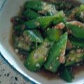 あちゃぼう's cooksnap of when they made ♪美味！おくらの梅ゴマあえ.