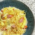 ★maiam★'s cooksnap of when they made 五右衛門風！チーズクリームスープパスタ.