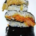 xyzクック's cooksnap of when they made おにぎらず★人参シリシリ＋魚肉ソーセージ.