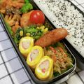 ゆづキッチン's cooksnap of when they made お弁当に☆カニカマ巻き卵焼き.