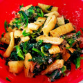 Severide's cooksnap of when they made 栄養満点☆ほうれん草とあげのおかか和え.