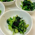 CHISA☆ごはん♪'s cooksnap of when they made ヘルシー！小松菜の海苔おひたし.